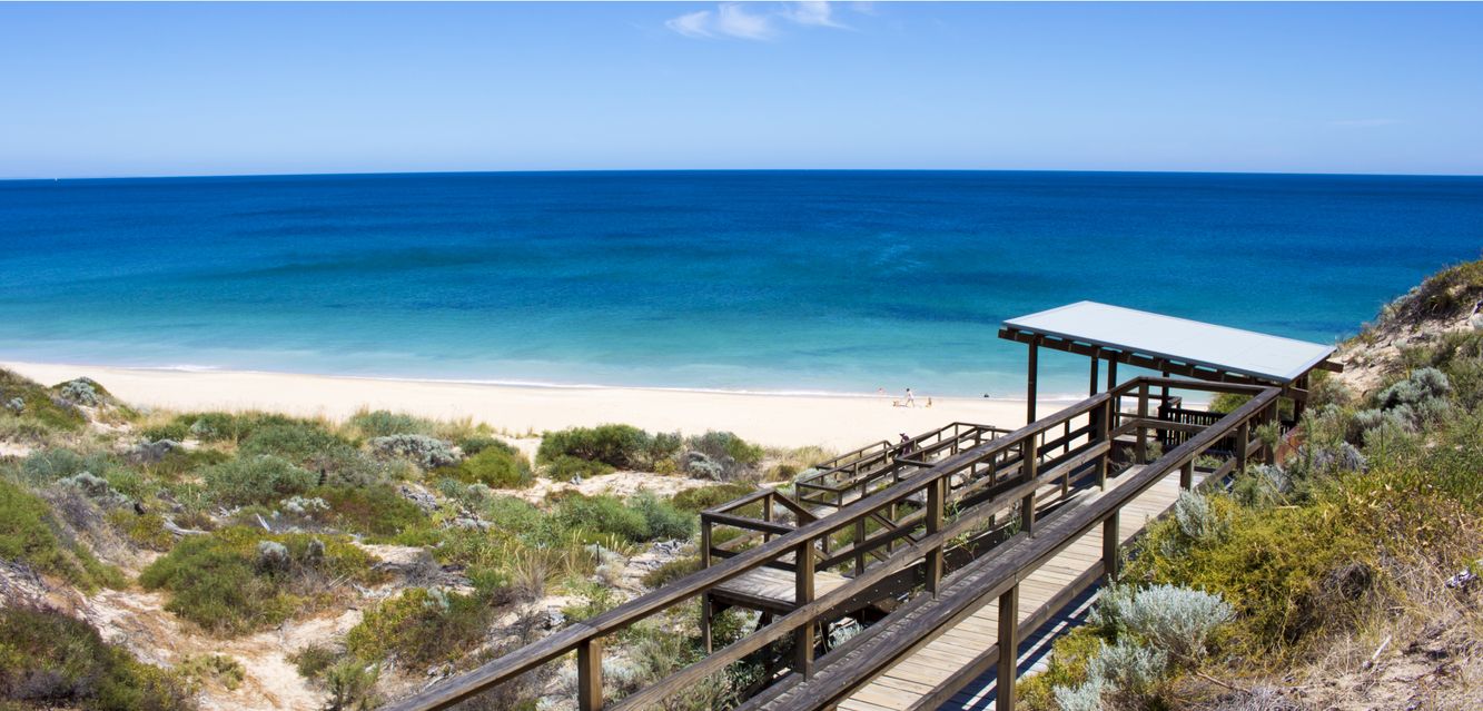 Enjoy a slow summer day at Dallyellup Beach near Bunbury in Western Australia.