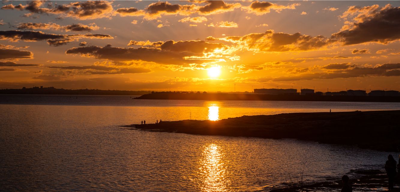 Sunset over Botany Bay, Sydney.