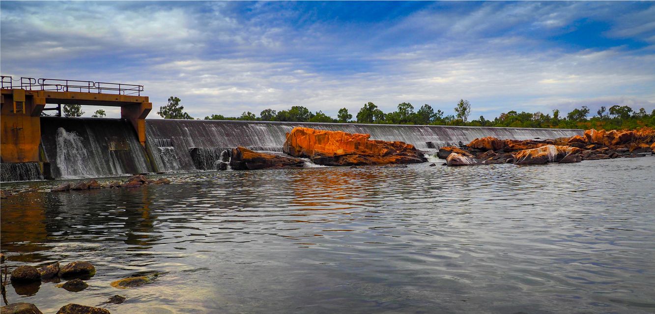Burdekin Weir Park near Charters Towers in Queensland.