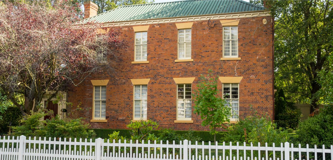 A Georgian-style home in Evandale, Tasmania.