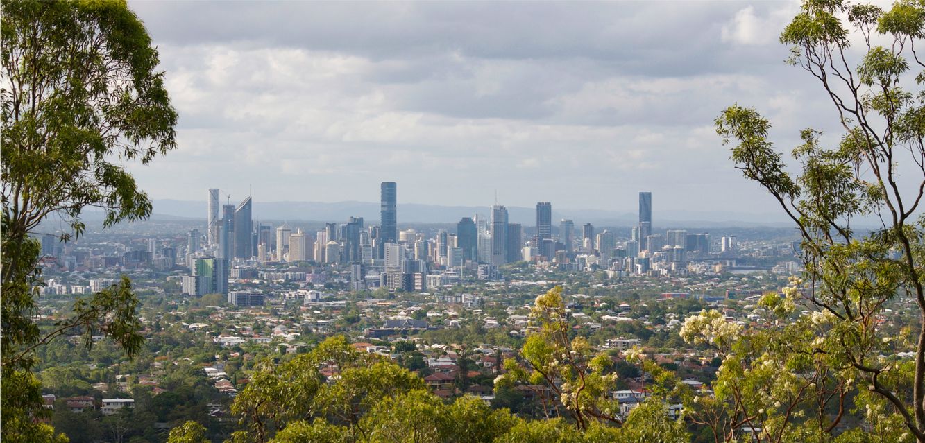 The view from the Mount Gravatt lookout near Rocklea, Brisbane.