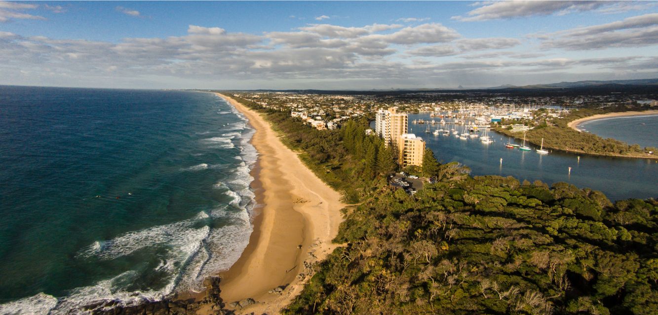 Soak up sunrise from Point Cartwright on Queensland’s Sunshine Coast.