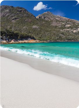 Wineglass Bay in Tasmania.