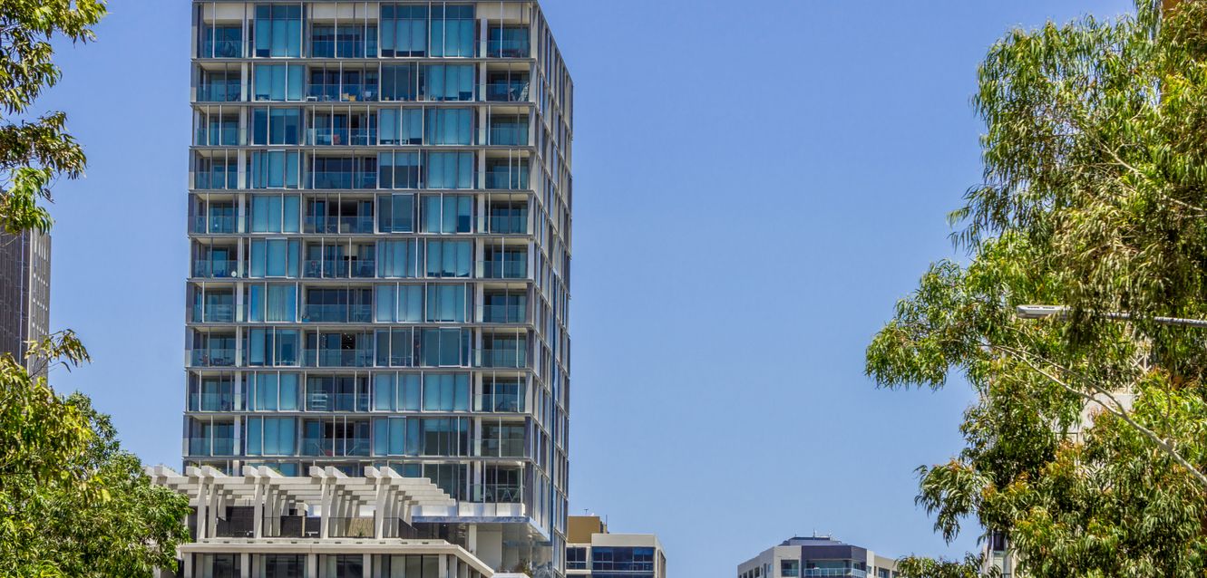 Apartment buildings in Waterloo, Sydney.