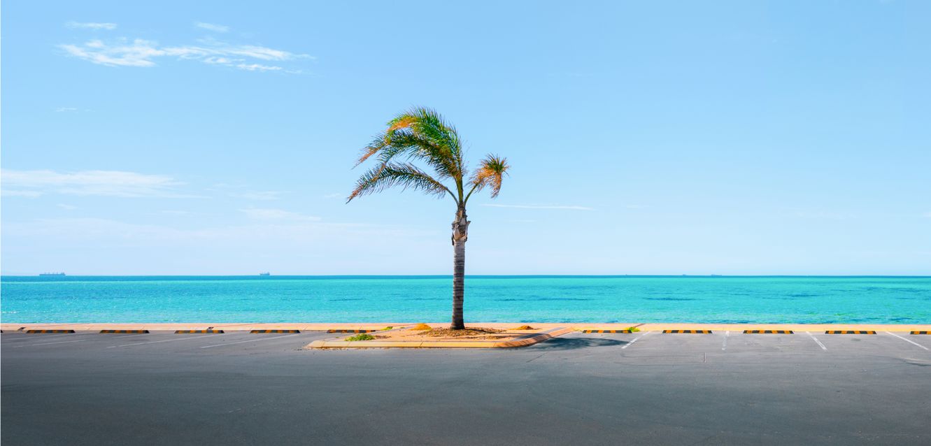 Beach scenes at Whyalla, South Australia.