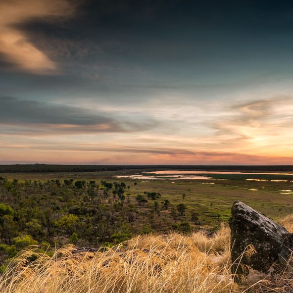 The Nadab floodplains from Ubirr rock, Kakadu.