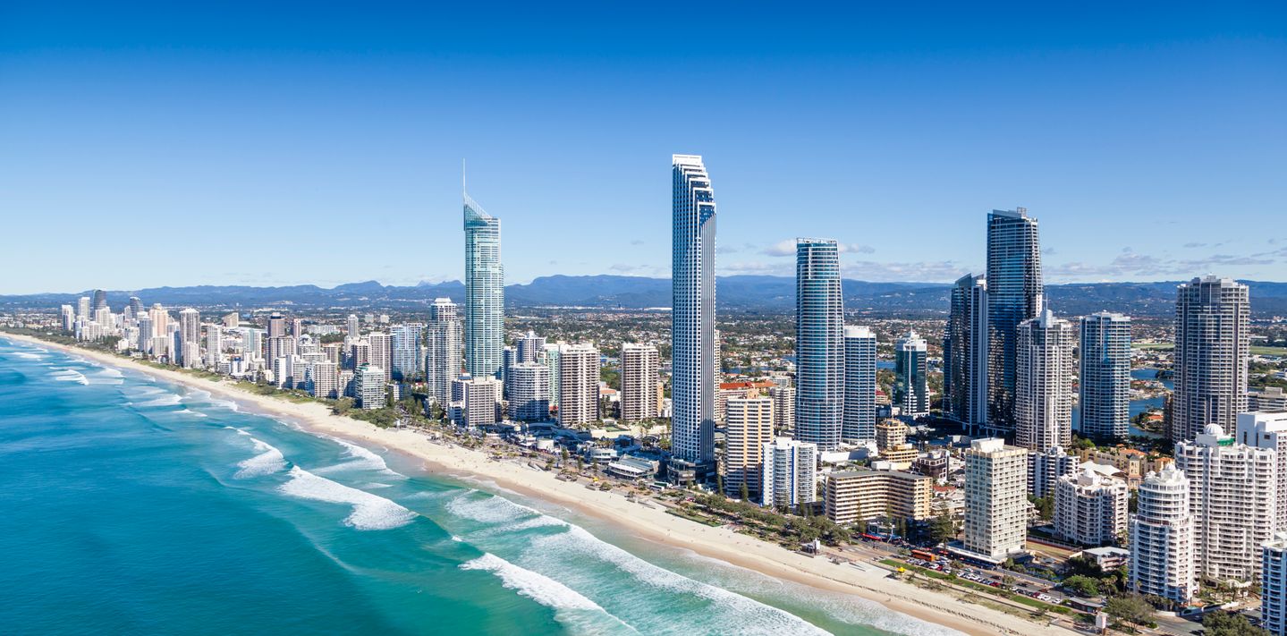 The Gold Coast in Queensland.