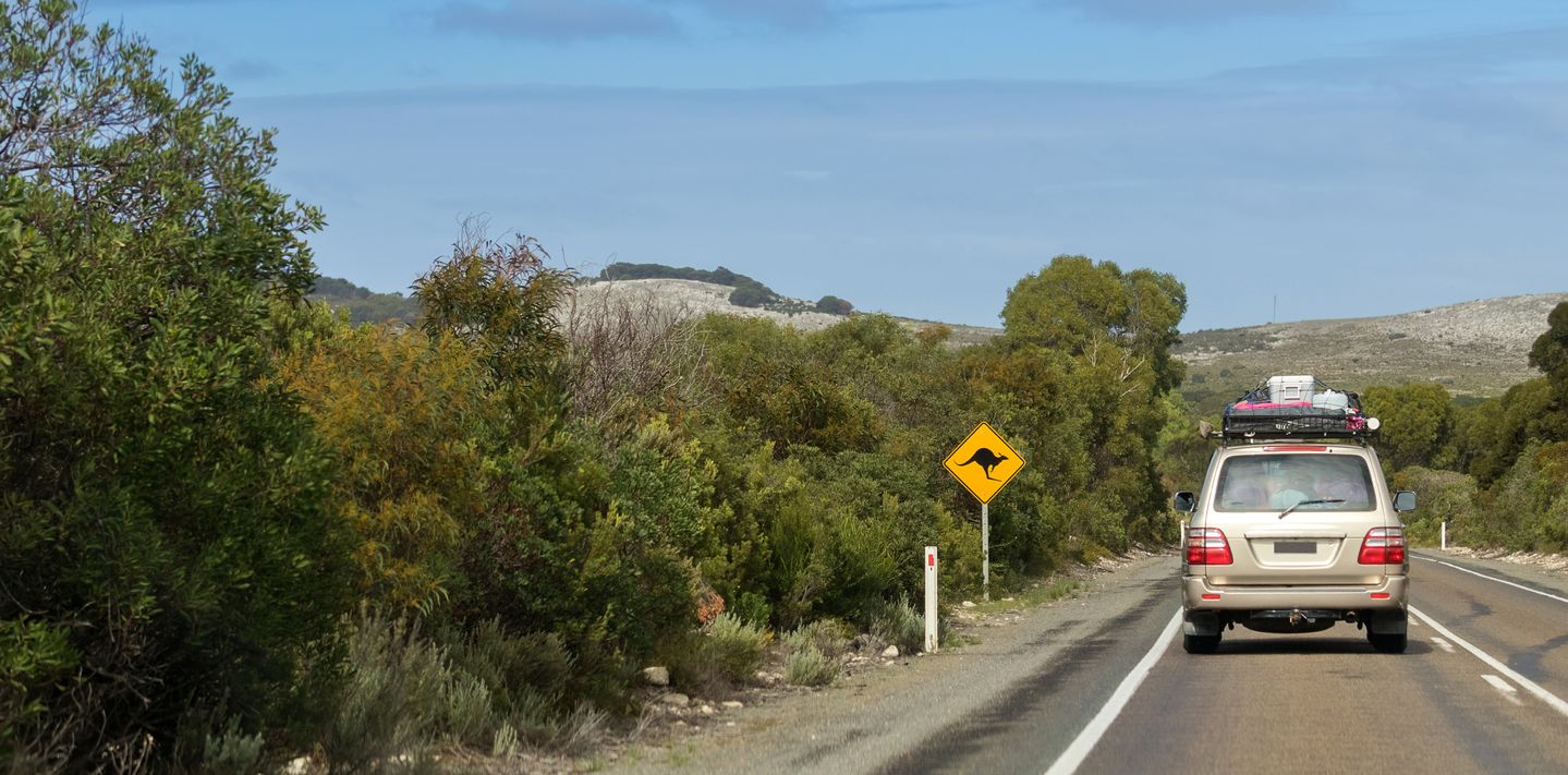 Outback driving in Australia.