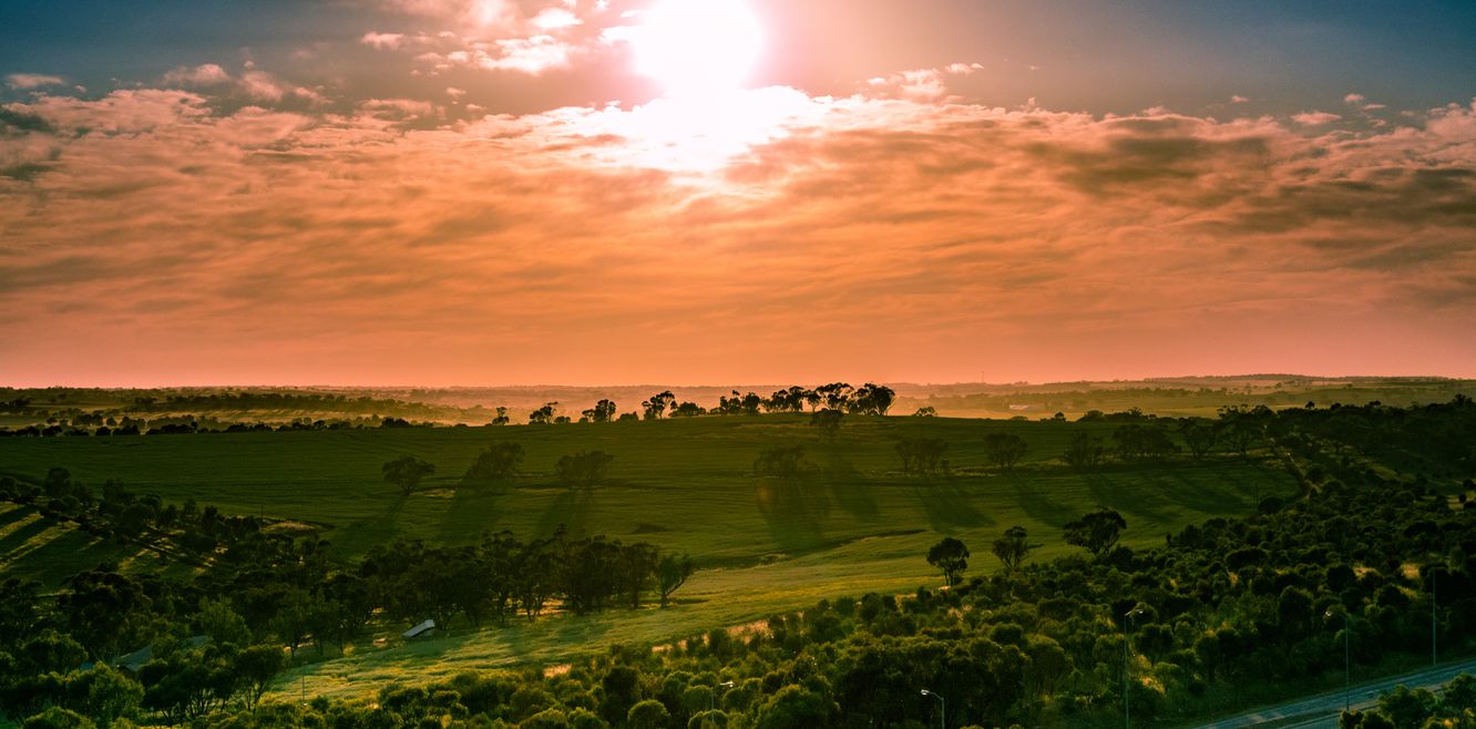 Avon Valley at sunrise.