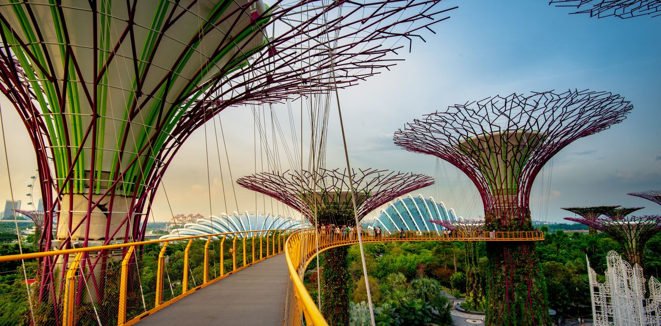 Singapore’s famous Gardens by the Bay.