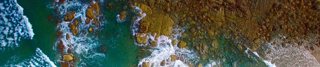 Squeaky Beach aerial view, Wilsons Promontory.