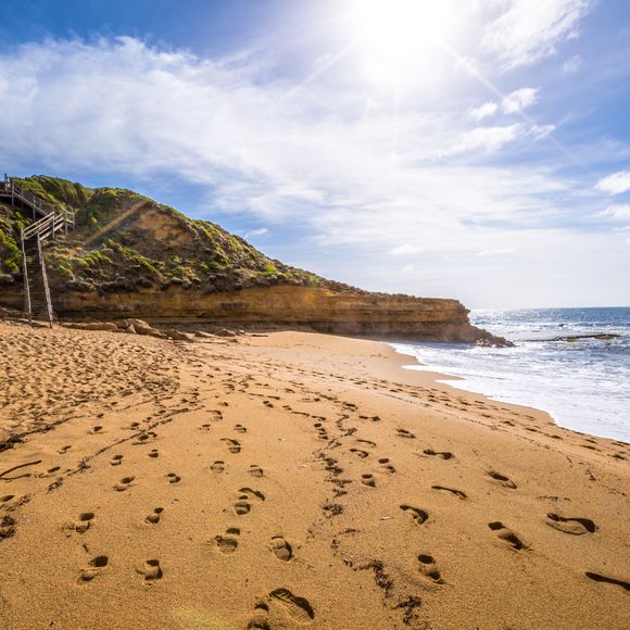 Leave only footprints at Bells Beach.