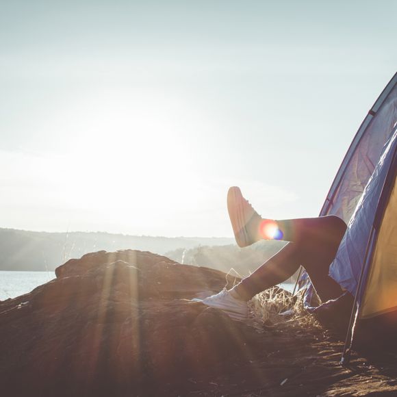 Relax in a tent.