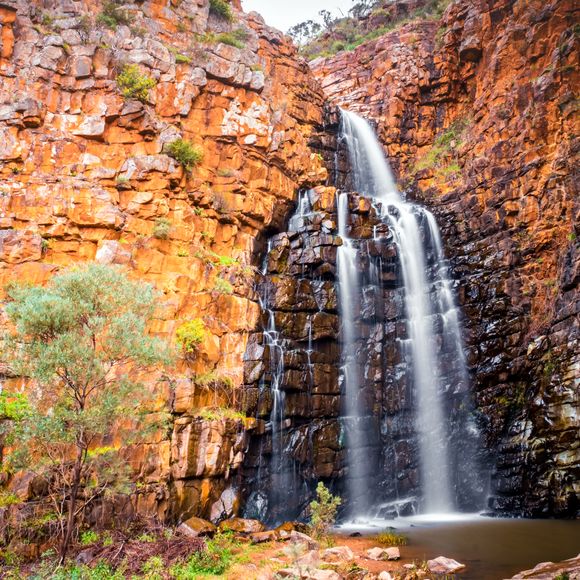Morialta Waterfall in South Australia.