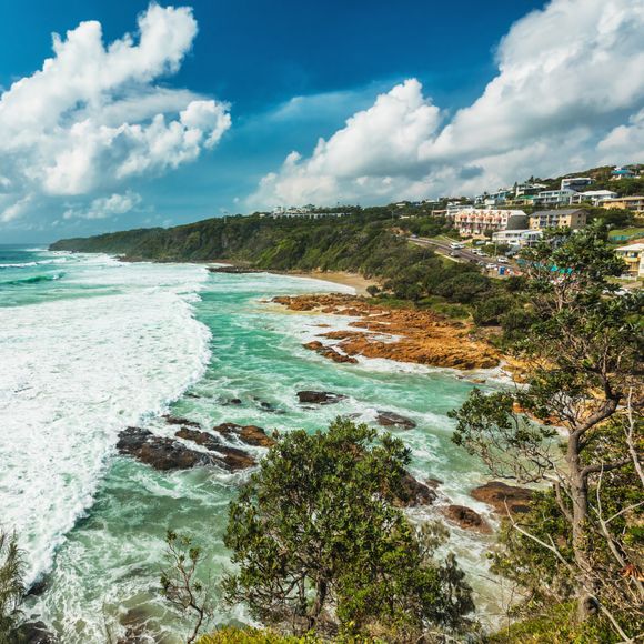 A headland near the famous Coolum Beach.