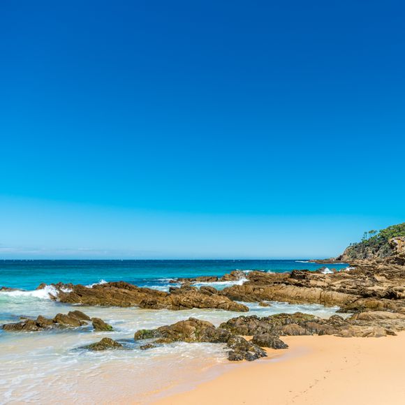 A rocky beach in Western Australia.