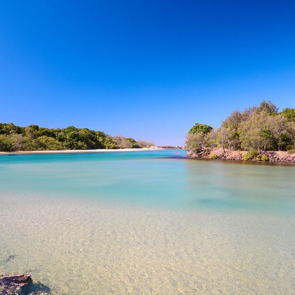 Clear waters at Brunswick Heads.