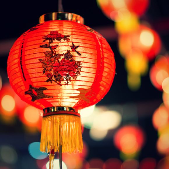 The lamp of Lunar New Year.