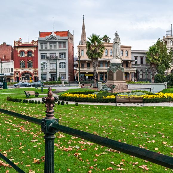 Downtown Bendigo.