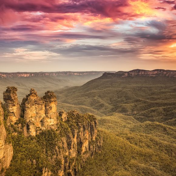 The magnificent Three Sisters at the Blue Mountains.