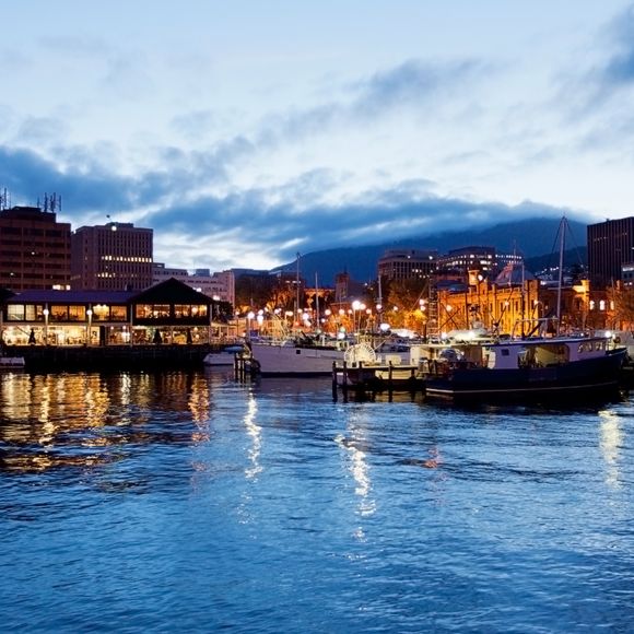 The Hobart waterfront.