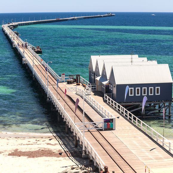 Busselton Jetty almost goes forever.