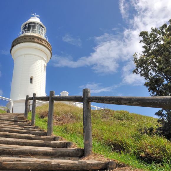 The Cape Byron lighthouse.