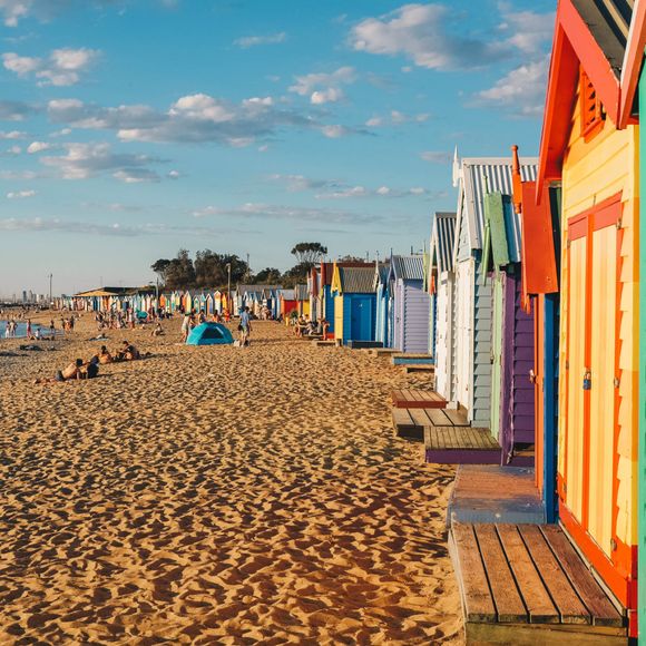 A lovely day on a Melbourne beach.