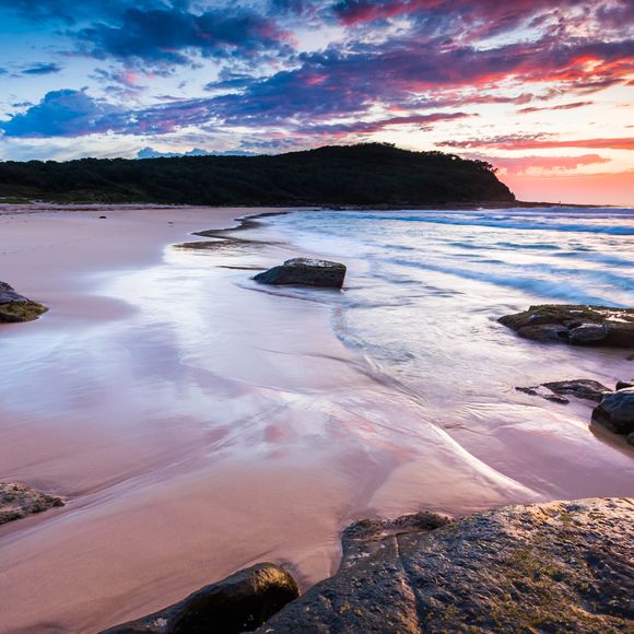 Dawn at Murramarang National Park, New South Wales.