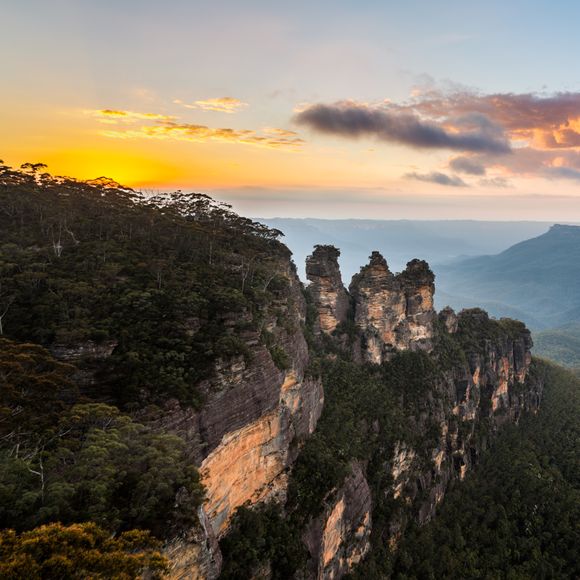 The Three Sisters in the Blue Mountains.