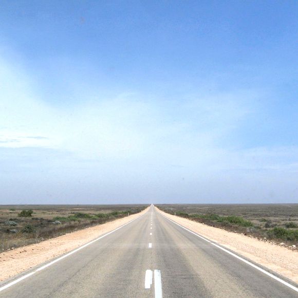 Nullarbor outback road.