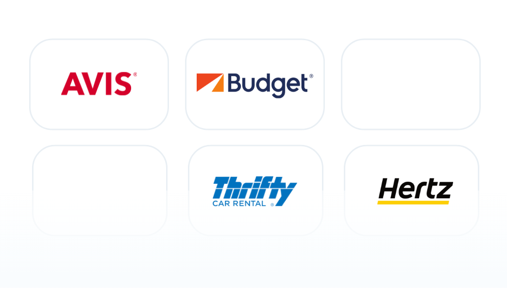 Avis, Budget, Hertz, Thrifty
